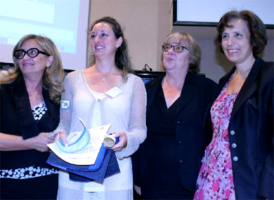 Bari, 24 giugno 2010 - da sinistra: Serenella Molendini, Angela Serpe, Elena Gentile, Rita Assogna (foto: itwiin.it)